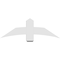 Ekena Millwork Bellingham Architectural Grade PVC Gable Bracket, 48"W x 16"H x 6"D x 6"F, 8/12 Pitch GBP048X16X0606BEL00 - alternate 4
